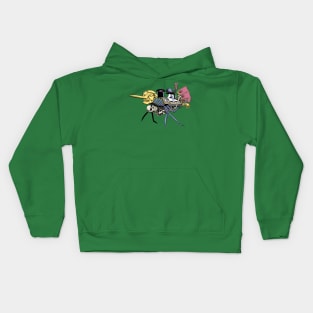 The Golden Warrior in living color Kids Hoodie